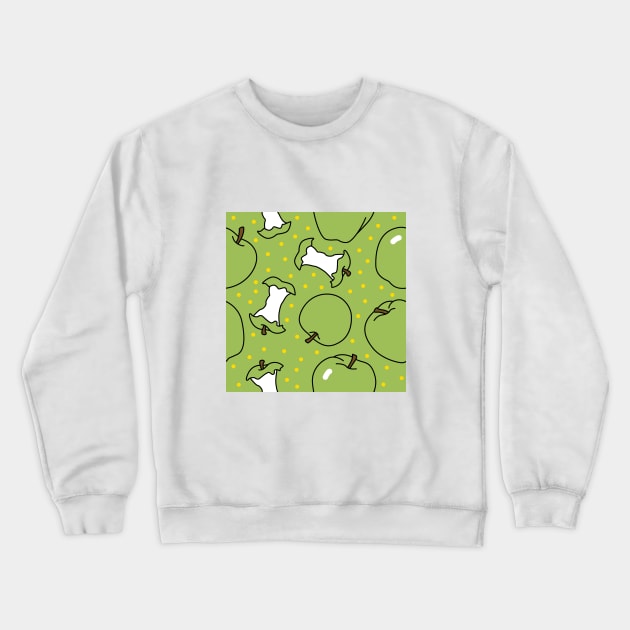 Apples with Polka Dots Crewneck Sweatshirt by Lusy